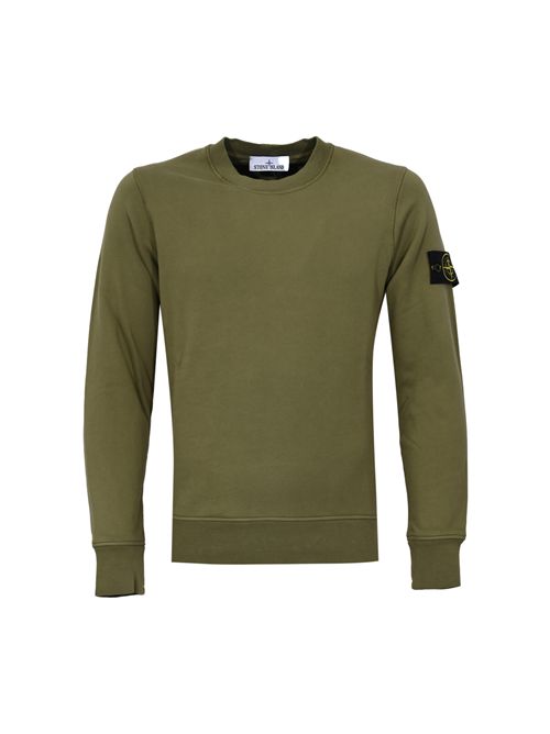 Felpa 6100060 in cotone Military Green STONE ISLAND | 6100060S0051V005G